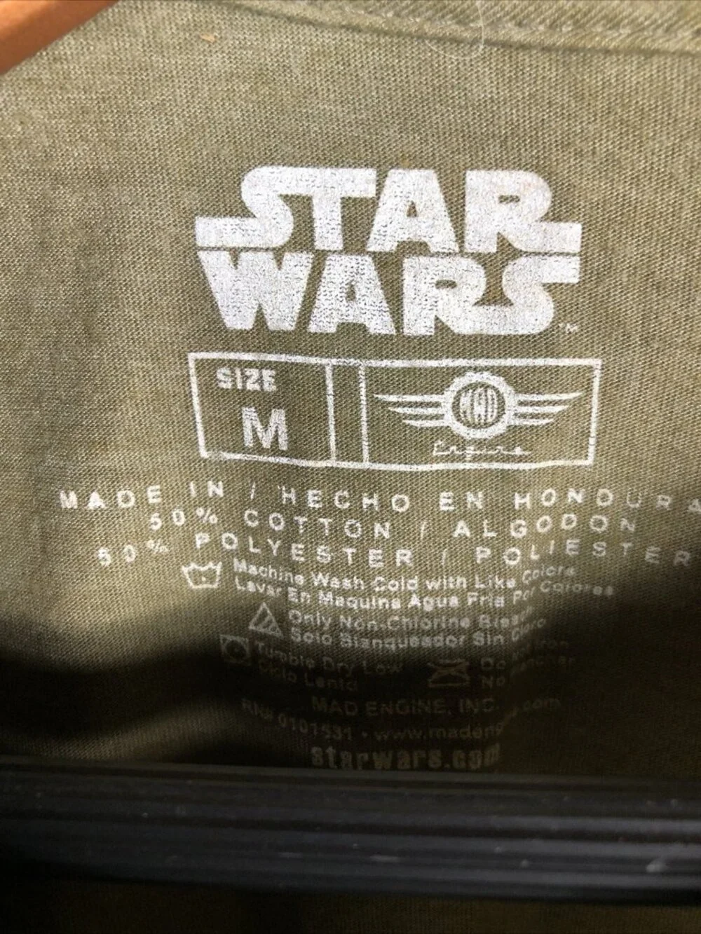 Star Wars Men's T Shirt Graphic Shirt Olive Green Size Medium - Picture 2 of 7